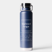 Markenbezeichnung für Navy Blue Insulated Water Fl Trinkflasche (Rückseite)