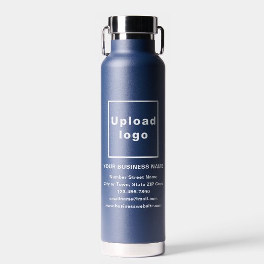 Markenbezeichnung für Navy Blue Insulated Water Fl Trinkflasche (Vorne)