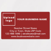 Markenbezeichnung für Red Rectangle Adhesive Label Etiketten (Design 1)