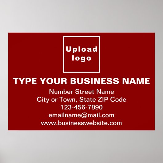 Markenbezeichnung für Red Rectangle Poster (Vorne)