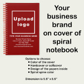 Markenbezeichnung für Red Spiral Notebook Notizblock