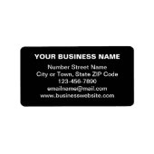 Markenbezeichnung für schlichte Textverarbeitung a Adressaufkleber (Vorne)