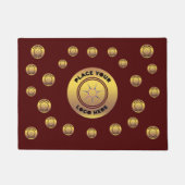 Markenbezeichnung für Unternehmen bewerben Fußmatte (Vorderseite)