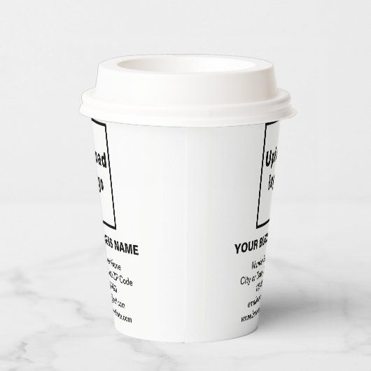 Markenbezeichnung für White Paper Cup Pappbecher (Rechts)
