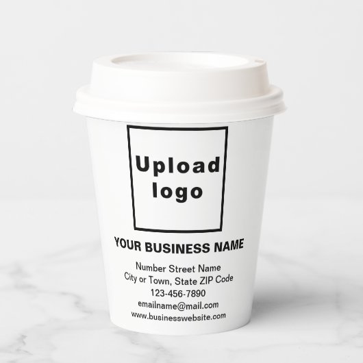 Markenbezeichnung für White Paper Cup Pappbecher (Vorderseite)