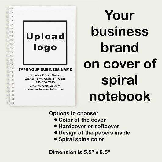 Markenbezeichnung für White Spiral Notebook Notizblock