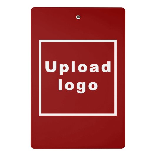 Markenbezeichnung in der Red Mini-Zwischenablage Mini Klemmbrett (Rückseite)