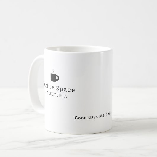 Markenbezeichnung Kaffeetasse (Vorderseite Links)