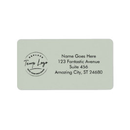 Markenbezeichnung mit Firmenlogo oder Image, Bilda Adressaufkleber