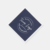 Markenbezeichnung mit Ihrem Firmenlogo oder Image Serviette (Ecke)