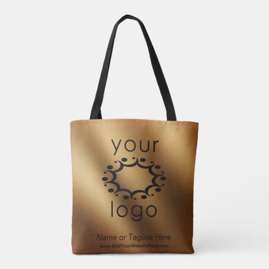 Markenbezeichnung mit Ihrem Logo über glatte Imita Tasche (Rückseite)