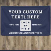 Markenbezeichnung Navy Blue Modern Simple Business Banner