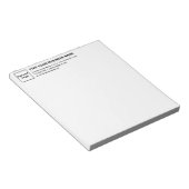 Markenbezeichnung Schwarz/Weiß Klein Notizblock (angewinkelt)