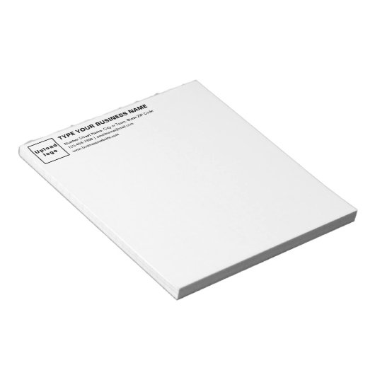 Markenbezeichnung Schwarz/Weiß Klein Notizblock (angewinkelt)