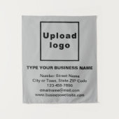 Markenbezeichnungen auf grauem Band Wandteppich (Vorderseite)