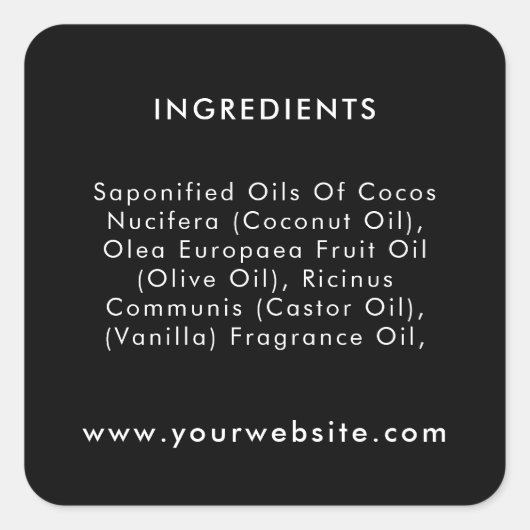 Markenbezeichnungen für benutzerdefiniertes Textpa Quadratischer Aufkleber (Vorderseite)