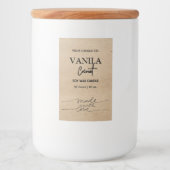 Markenbezeichnungen für vertikale Kerzen Lebensmitteletikett (Vorderseite)