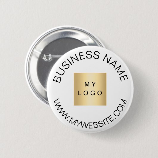 Markenfarbe des Firmenlogos Button (Vorne & Hinten)