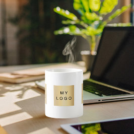 Markenfarbe des Firmenlogos Kaffeetasse