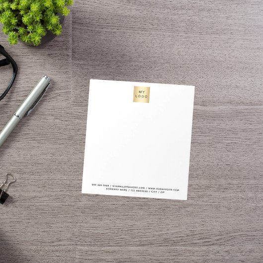 Markenfarbe des Firmenlogos Notizblock