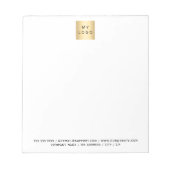 Markenfarbe des Firmenlogos Notizblock (Vorderseite)