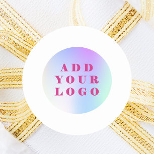 Markenfarbe des Firmenlogos Runder Aufkleber