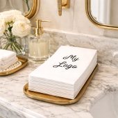 Markenfarbe des Firmenlogos Serviette