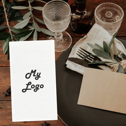 Markenfarbe des Firmenlogos Serviette