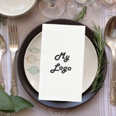 Markenfarbe des Firmenlogos Serviette