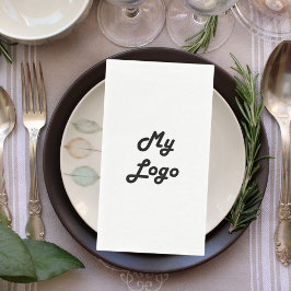 Markenfarbe des Firmenlogos Serviette