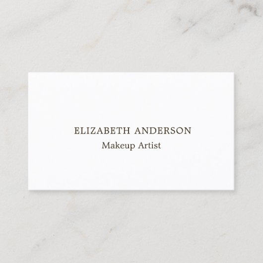 Markenfarbe Qr Code modern minimalistisch Visitenkarte (Vorderseite)