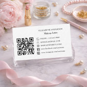 Markenfarbe Qr Code Socal Media Premium Visitenkarte