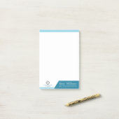 Markenkennzeichnung Berufliches Logo Post-it Klebezettel (Auf Schreibtisch)