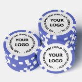 Markenlogo-Design für Poker-Chips mit individuelle Pokerchips (Stapel)
