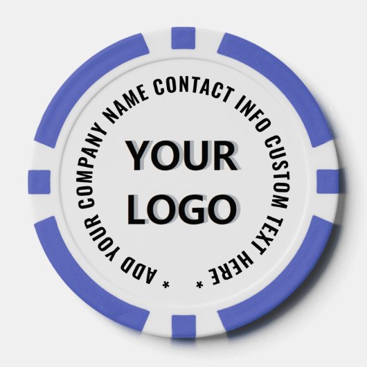 Markenlogo-Design für Poker-Chips mit individuelle Pokerchips (Vorderseite)
