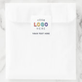 Markenlogo Quadratischer Aufkleber (Tasche)