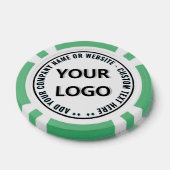 Markenlogo und Text Poker Chips Beispiel (Einzeln)