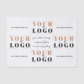 Markenlogo und Website Seidenpapier (Vorderseite)