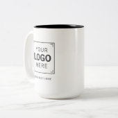 Markenlogo Zweifarbige Tasse (Vorderseite Links)