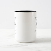 Markenlogo Zweifarbige Tasse (Mittel)