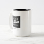 Markenlogo Zweifarbige Tasse (Vorderseite Links)