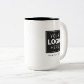 Markenlogo Zweifarbige Tasse (VorderseiteRechts)