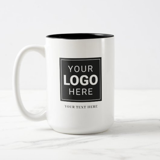 Markenlogo Zweifarbige Tasse (Links)