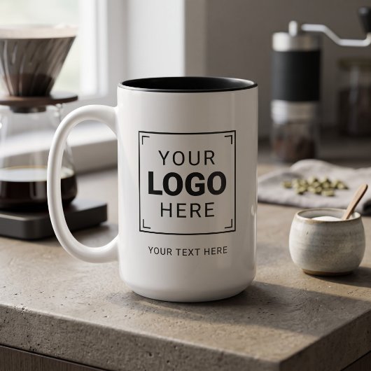 Markenlogo Zweifarbige Tasse