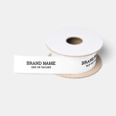 Markenname-Etiketten Satinband (Spule)
