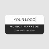 Markenname für Plastikkarten - Logo für Magnetic o Namensschild (Vorderseite)