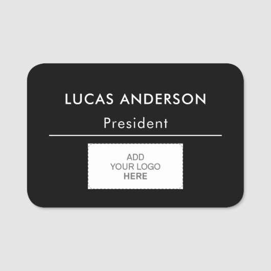 Markenname für Plastikkarten - Logo für Magnetic o Namensschild (Vorderseite)