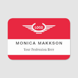 Markenname für Plastikkarten - Logo für Magnetic o Namensschild