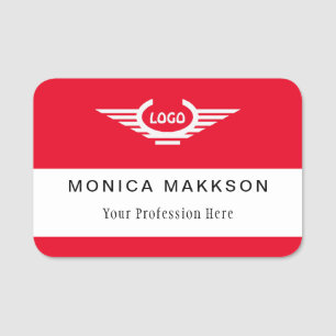 Markenname für Plastikkarten - Logo für Magnetic o Namensschild