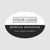 Markenname für Plastikkarten - Logo für Magnetic o Namensschild (Vorderseite)